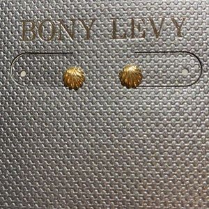Bony Levy 14K Yellow Gold Round Star Stud Earrings